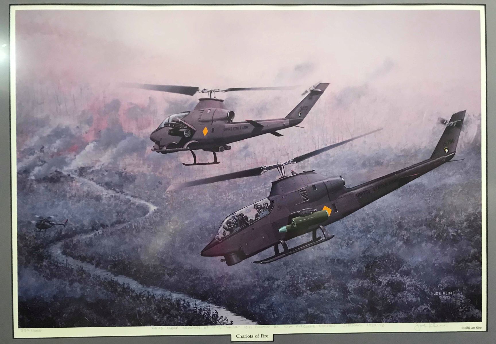 Joe Kline's painting 'Chariots of Fire'